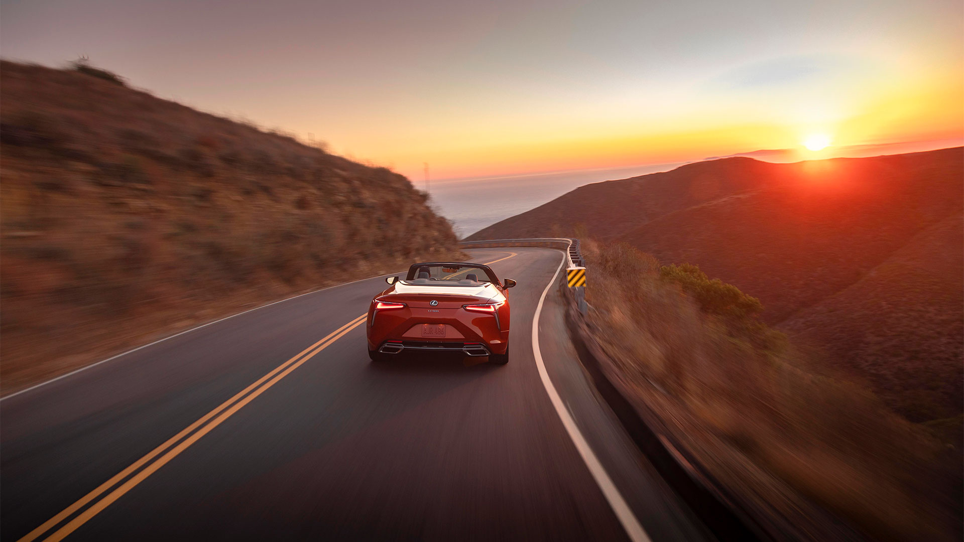 LC 500 Caviar driving on road.