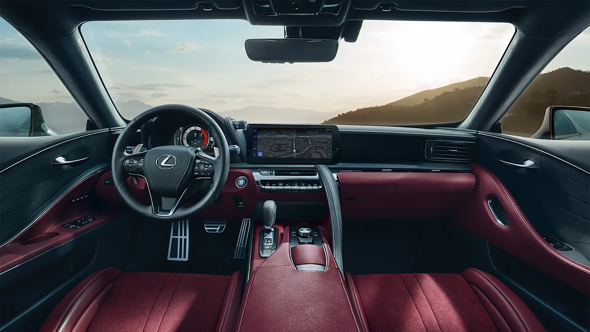 LC 500 front interior.