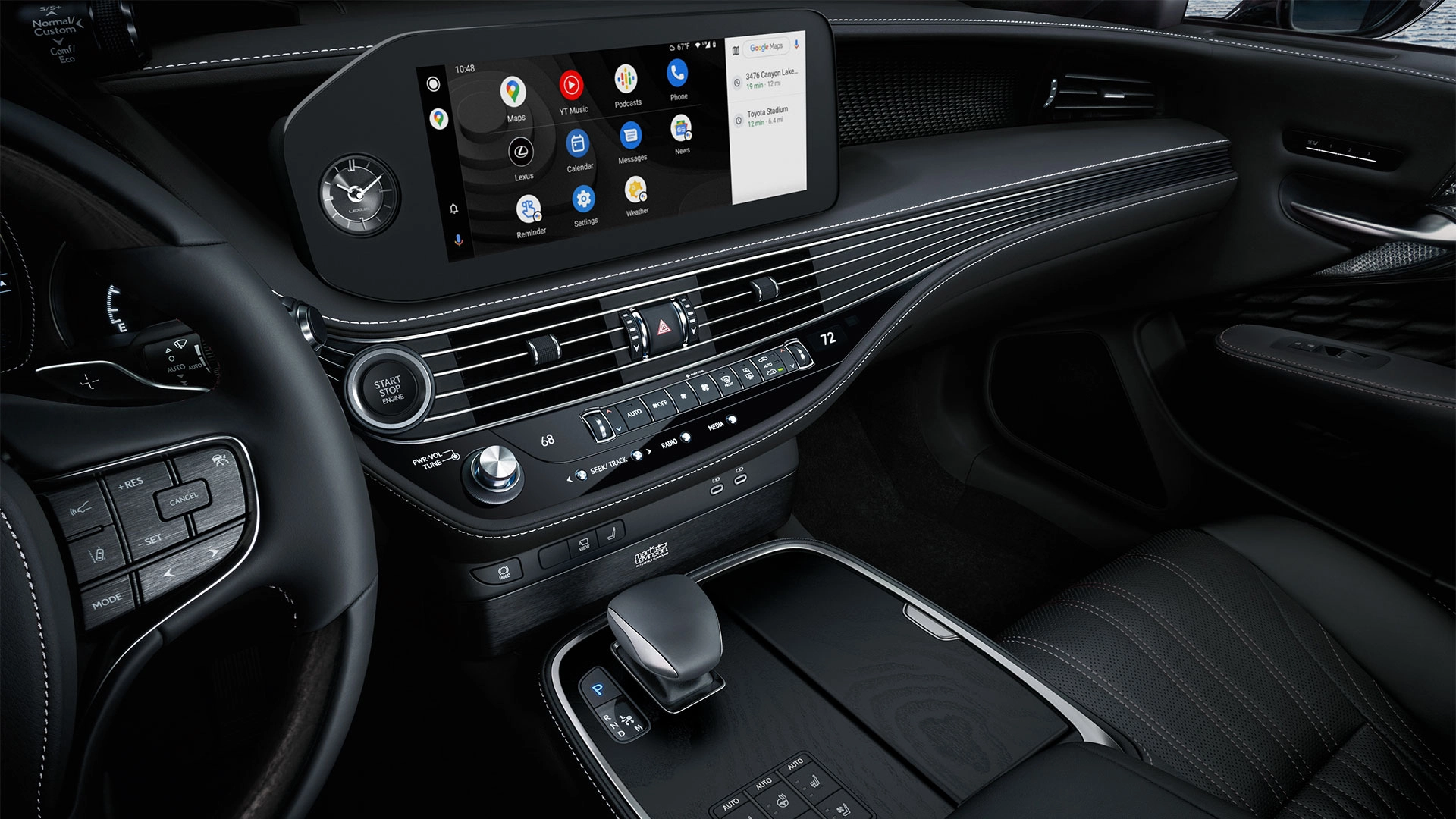 LS 500 Middle Console and Touchscreen