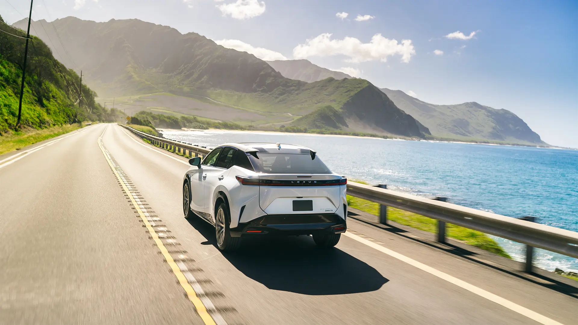 RZ rear shot driving on road