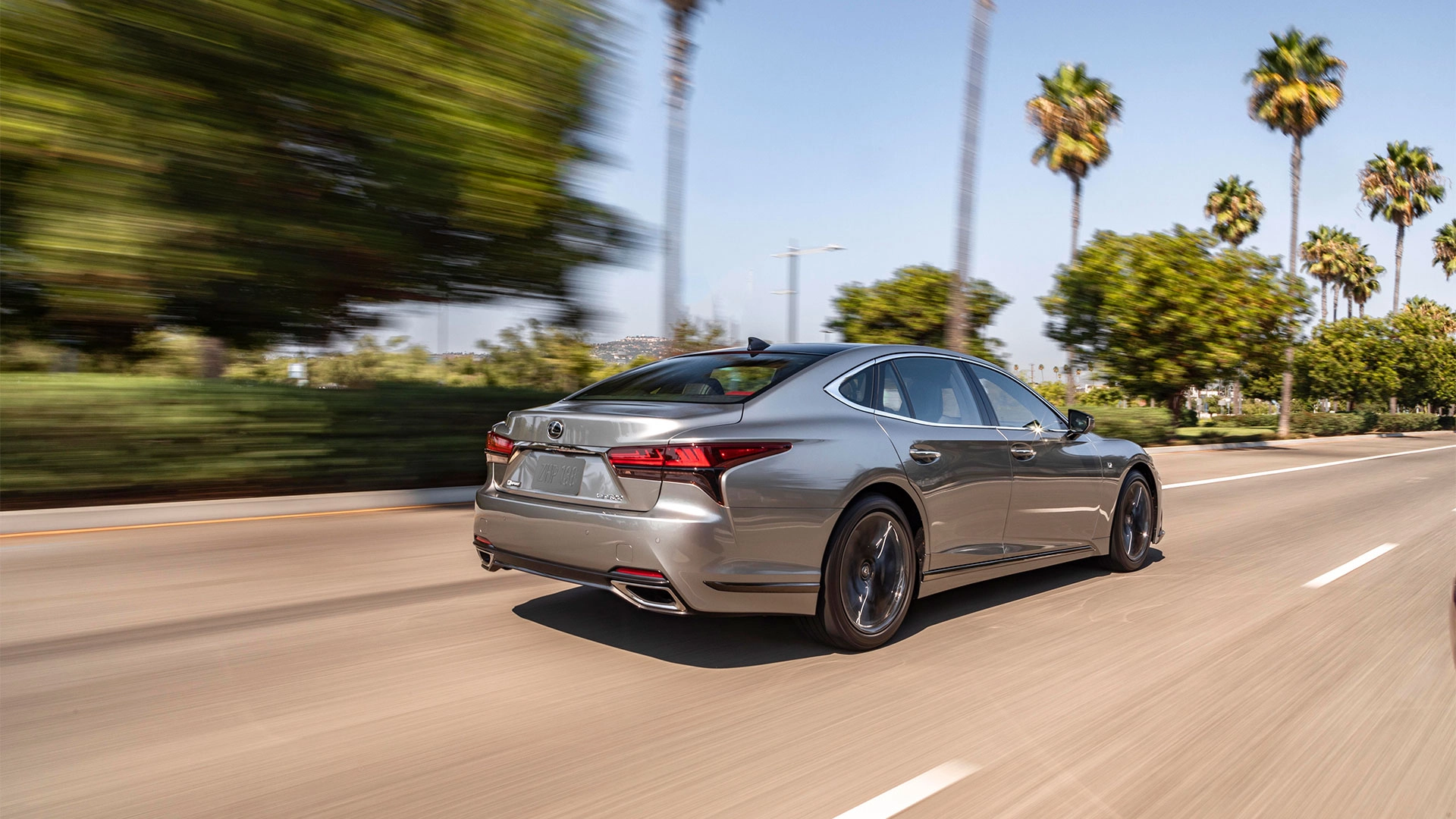 LS 500 Driving on Road